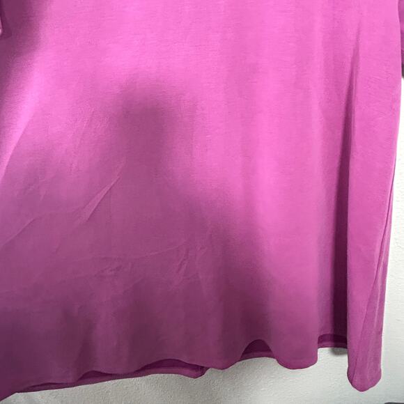Lululemon All Yours Softstreme T-Shirt Dress Vivid Plum Size Large 12 Athleisure - Picture 9 of 10